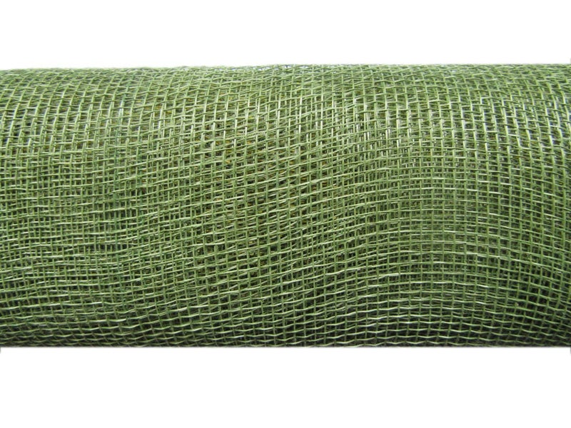 YYCRAFT 10 inch x 30 feet(10 Yards)-YYCRAFT Poly Mesh Ribbon(Oliver,No Metallic Foil) - Image 1